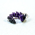Purple and black Mini Keychain Dragon 3D Printed