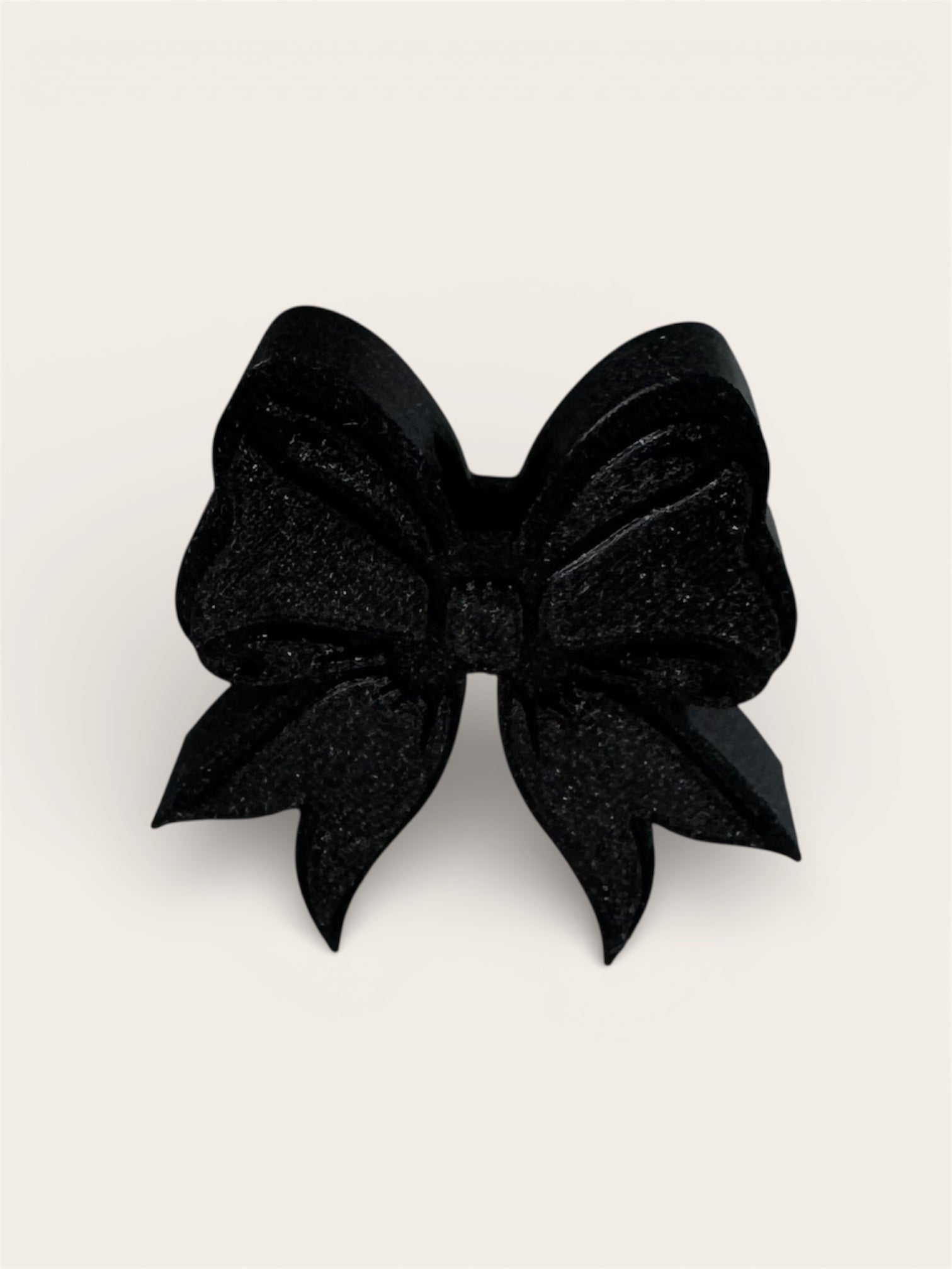 Black Bow 3D printed straw topper
