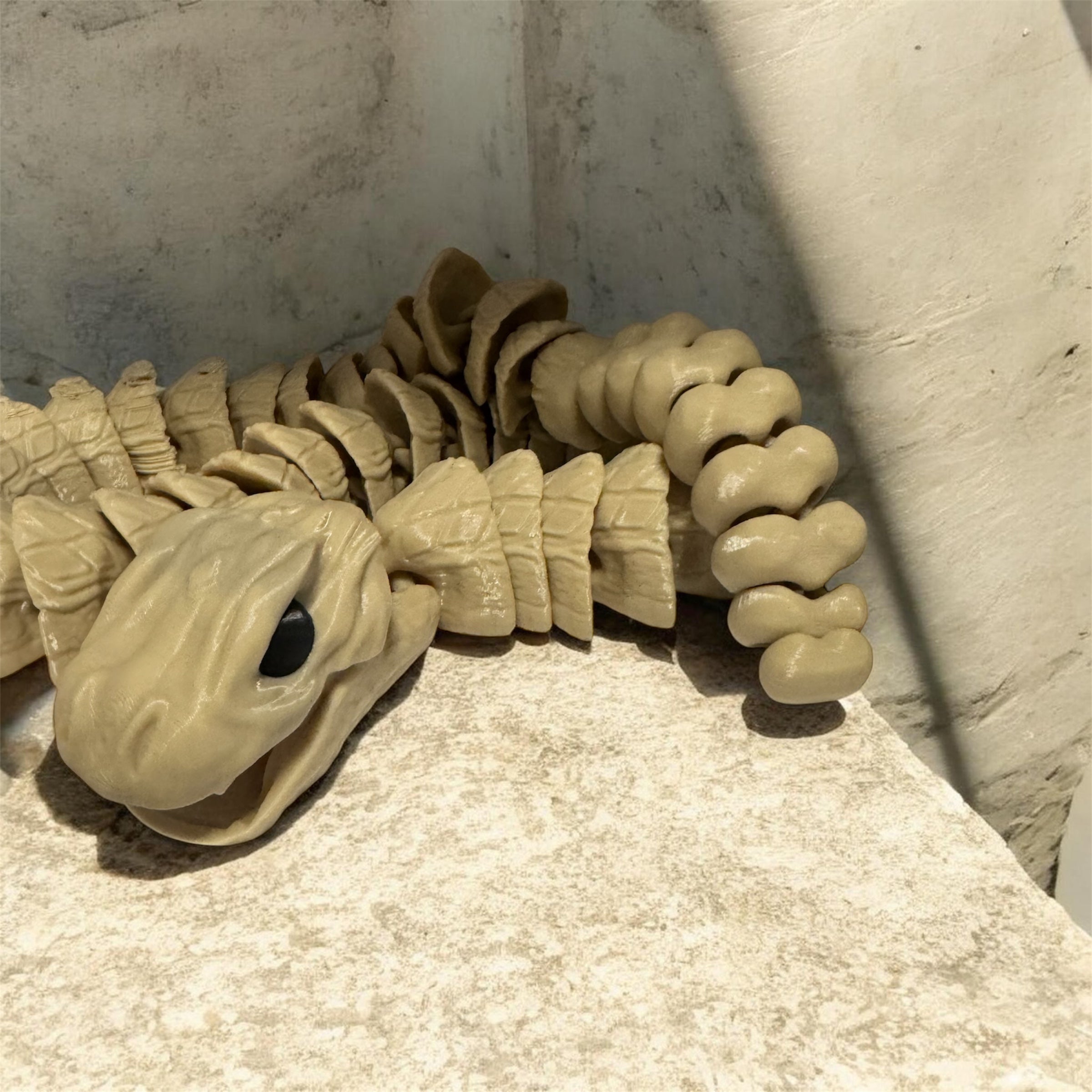 Large Rattlesnake 3D Printed
