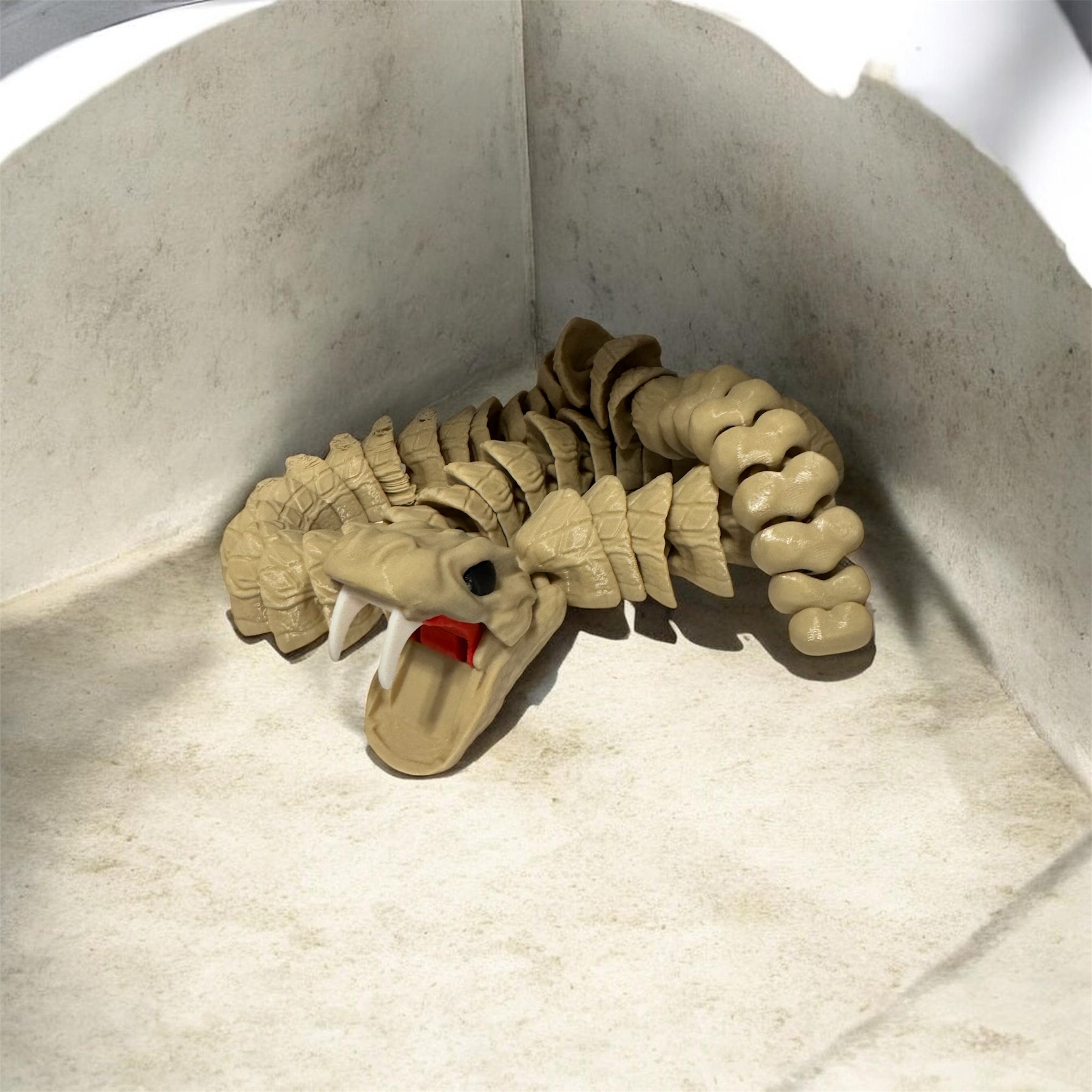 Large Rattlesnake 3D Printed