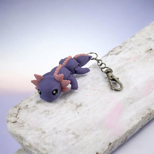 Axolotl Keychain 3D Printed
