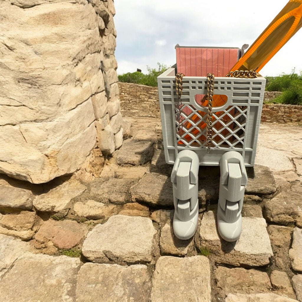 Mini crate with legs 3D Printed