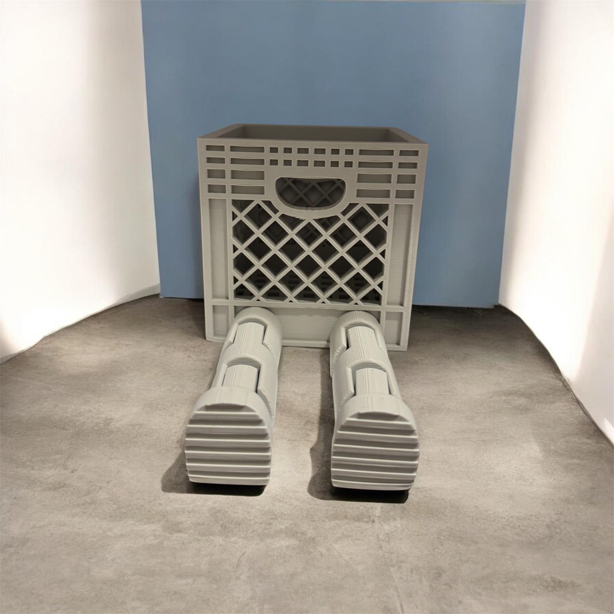 Mini crate with legs 3D Printed