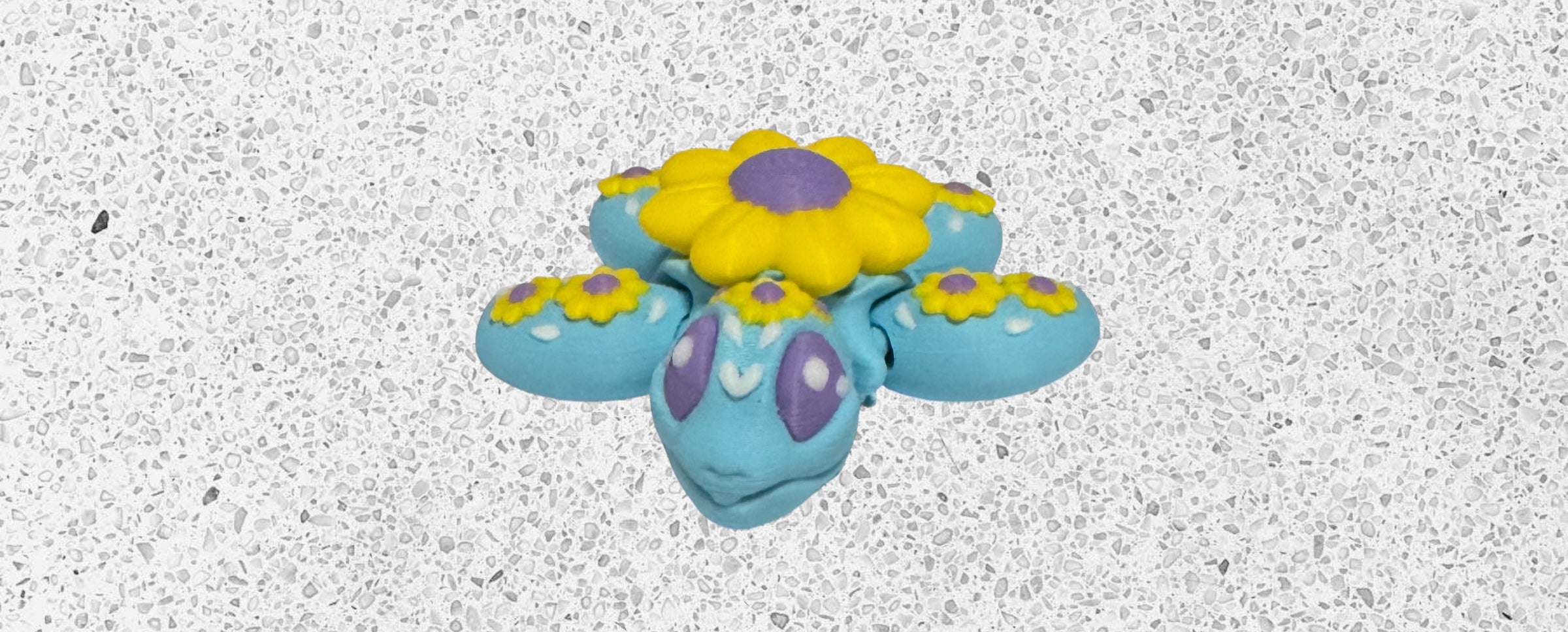 Sunflower turtle 3D Printed